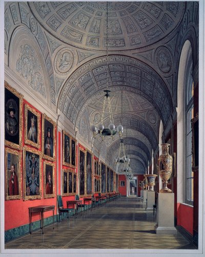Il nuovo Ermitage, la galleria Romanov, ala nord da Eduard Hau