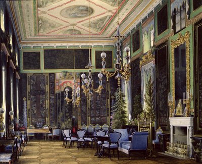 La stanza cinese nel Grande Palazzo di Tsarskoye Selo da Eduard Hau