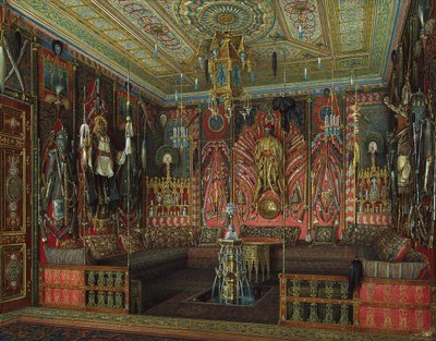 Sala Turca nel Palazzo di Caterina a Tsarskoye Selo, metà del XIX sec. da Eduard Hau