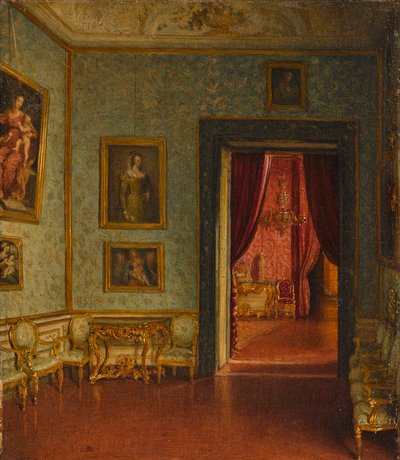 Palazzo Colonna. Vista sulla Sala del Trono da Eduard Heuss