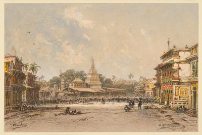 Strada a Bombay da Eduard Hildebrandt