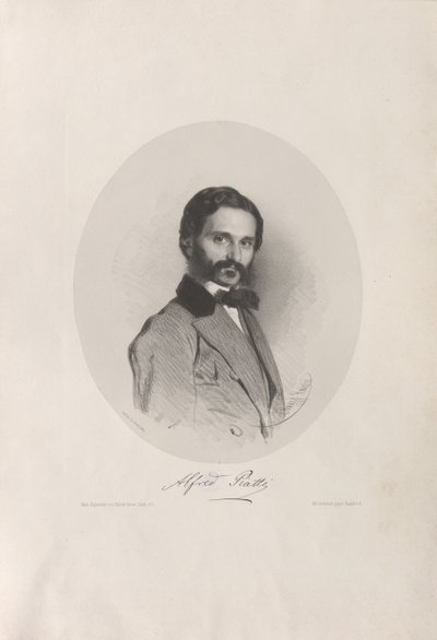 Ritratto del violoncellista e compositore Alfredo Piatti da Eduard Kaiser