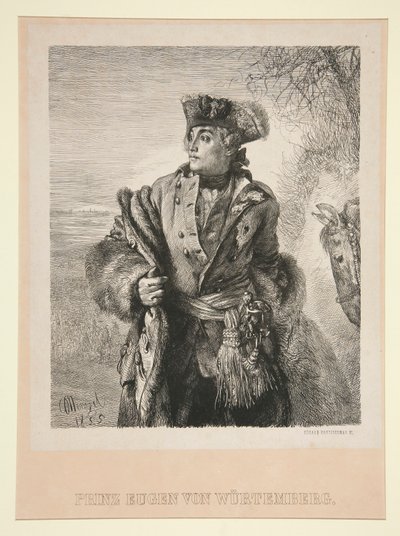Ritratto di Prinz Eugen von Wurtemberg da Eduard Kretzschmar