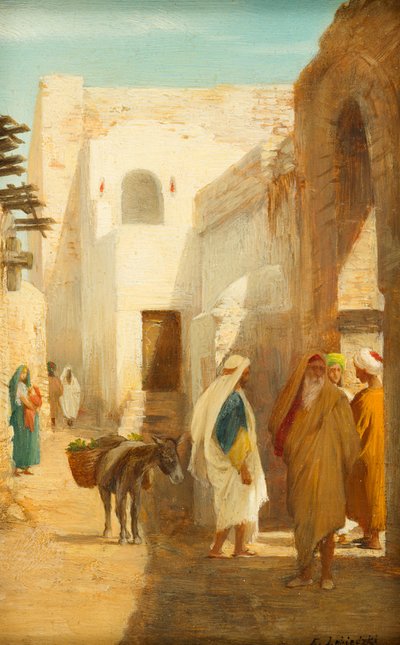 Scena di strada orientale da Eduard Lebiedzki