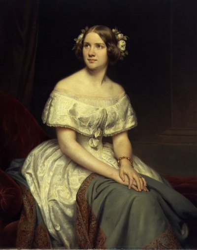 Tedesco: Ritratto della cantante Jenny Lind da Eduard Magnus