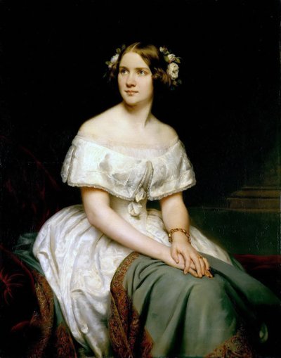 Ritratto del soprano Jenny Lind, 1820-1887, 1846 da Eduard Magnus