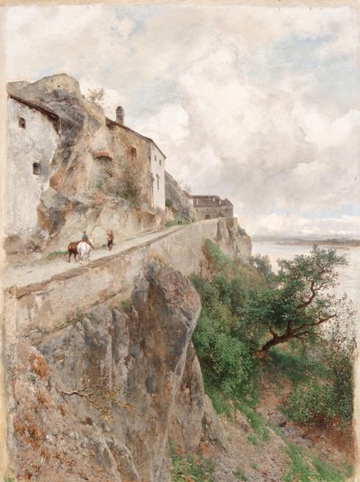 Dürnstein - Sulla strada per il castello da Eduard Peithner von Lichtenfels
