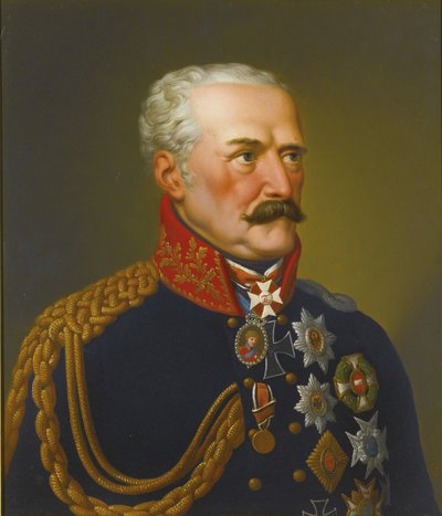 Ritratto di Gebhard Leberecht von Blücher, Principe di Wahlstatt 1742-1819 da Eduard Ströhling