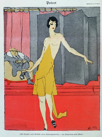 Al couturier, un modello con Paul Poiret da 