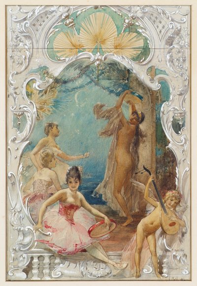 Danza (bozzetto per un affresco nel Varieté Ronacher, Vienna) da Eduard Veith
