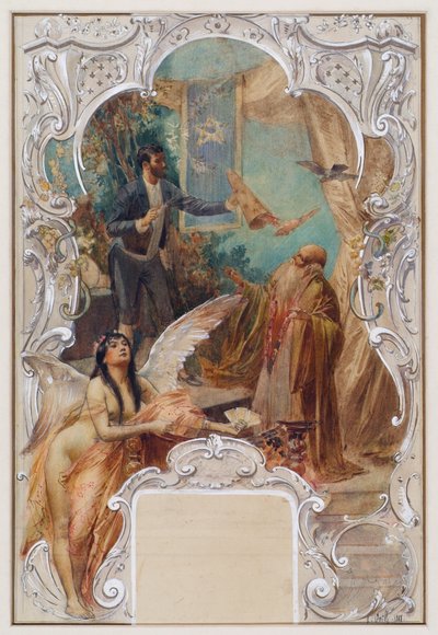 Giocoliere (bozzetto per un murale al Varieté Ronacher, Vienna) da Eduard Veith