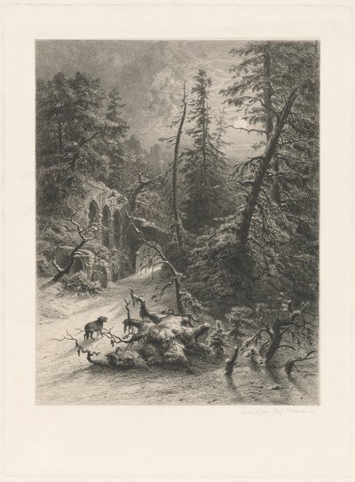 Inverno da Eduard Willmann, after Julius Mařák