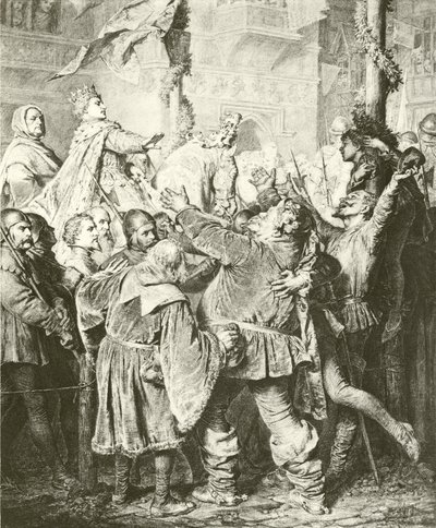 Enrico V respinge Falstaff da Eduard von Grutzner