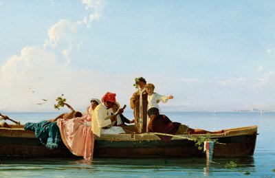 Da Frisio a Santa Lucia, di Edoardo Dalbono, circa 1866 da Eduardo Dalbono