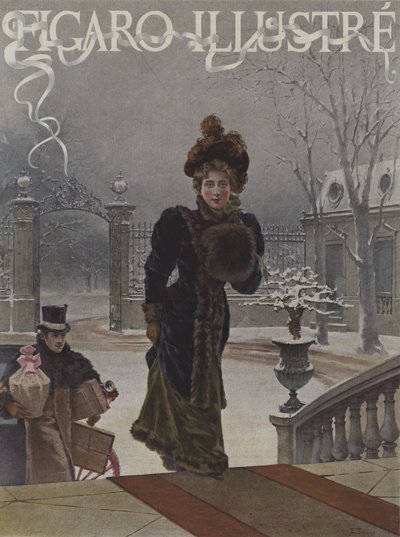 Per i Bebè. Copertina di Le Figaro Illustré, gennaio 1893 da Eduardo Tofano