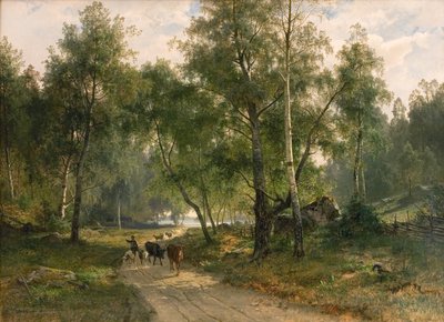 Sotto le betulle. Motivo da Mälaren da Edvard Bergh
