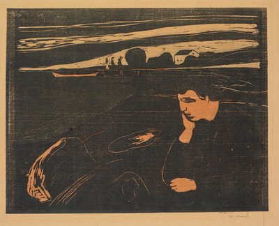 Sera. Sulla spiaggia (Melanconia) da Edvard Munch