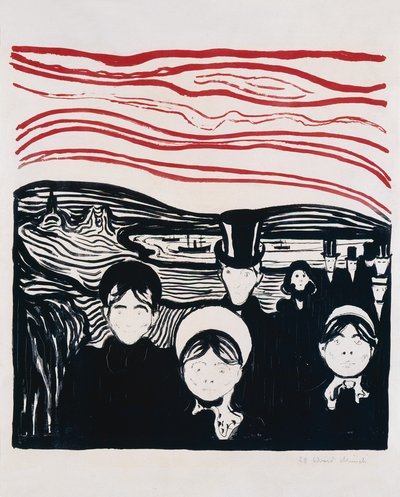 sensazione di paura da Edvard Munch
