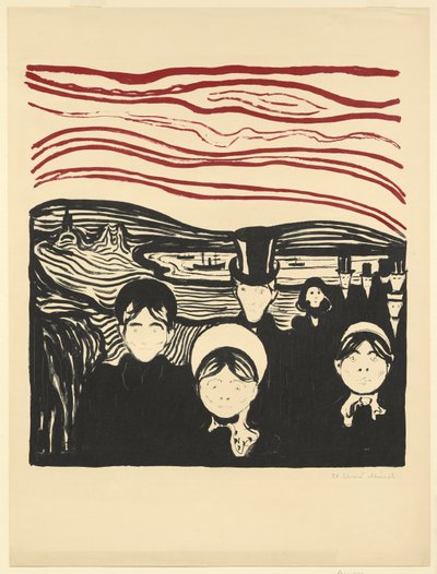 Ansia, 1896 da Edvard Munch
