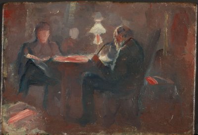 Intorno alla lampada a paraffina da Edvard Munch