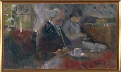 Al tavolino da caffè da Edvard Munch