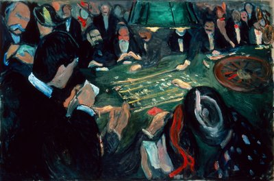Al tavolo della roulette a Monte Carlo da Edvard Munch
