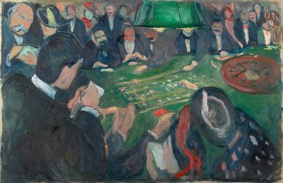 Al tavolo della roulette a Monte Carlo da Edvard Munch
