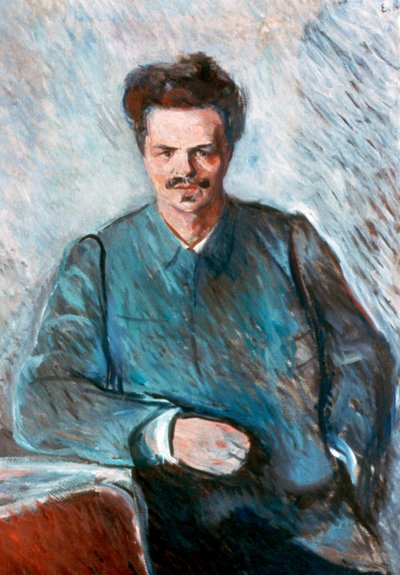August Strindberg, 1892 da Edvard Munch