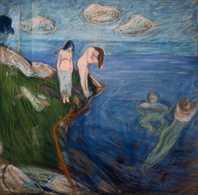 Donne che fanno il bagno da Edvard Munch