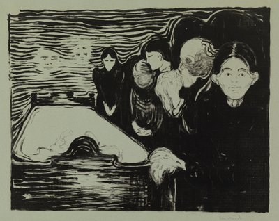 Al capezzale del moribondo da Edvard Munch