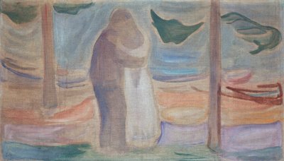 Coppia sulla spiaggia da Edvard Munch