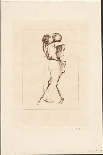 La morte e la donna da Edvard Munch