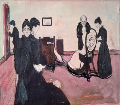 La morte nella stanza del malato da Edvard Munch