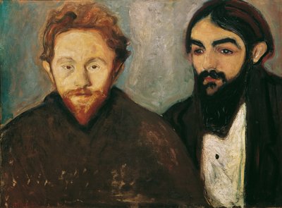 Il pittore Paul Herrmann e il medico Paul Contard da Edvard Munch