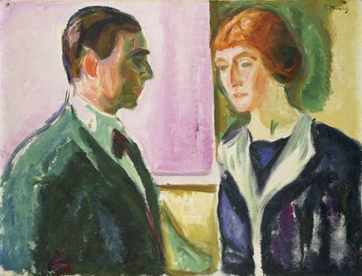 Addio (Doppio ritratto di Hugo e Kathe Perls), c.1912 da Edvard Munch