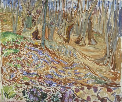 Primavera nel bosco di olmi da Edvard Munch