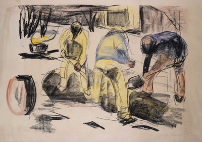 Grave Workers da Edvard Munch