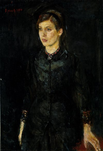 Inger Munch in nero da Edvard Munch