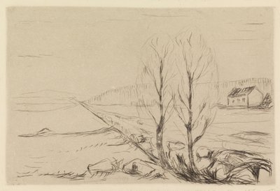 Due alberi da Edvard Munch