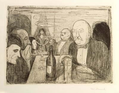 Kristiania Bohemians II da Edvard Munch