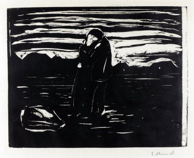 Il bacio nei campi da Edvard Munch
