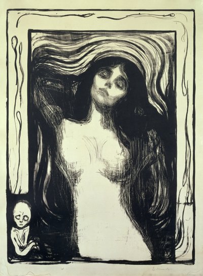 Madonna, Donna Amante (Madonna, Liebendes Weib) da Edvard Munch