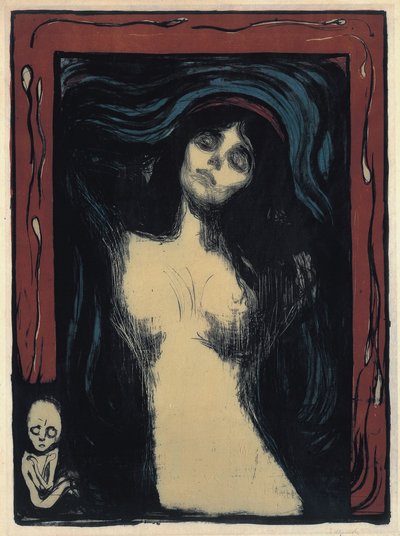 Madonna Donna Amorevole, 1895-1900 da Edvard Munch