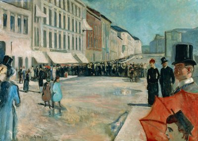 Musica su Karl Johan Street da Edvard Munch