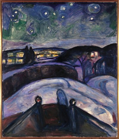 Oslo, Notte stellata da Edvard Munch