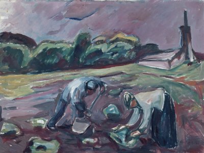 Raccolta di patate da Edvard Munch