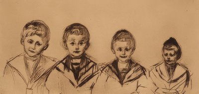 Ritratto dei quattro ragazzi Linde. 1902 da Edvard Munch