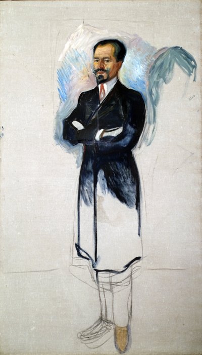 Ritratto di Ernest Thiel 1859-1947 da Edvard Munch