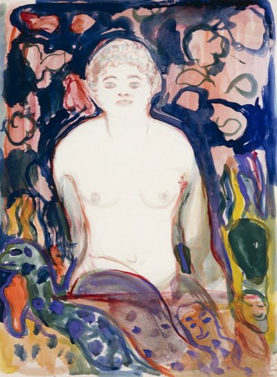 Modello seduto da Edvard Munch