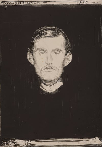 Autoritratto da Edvard Munch